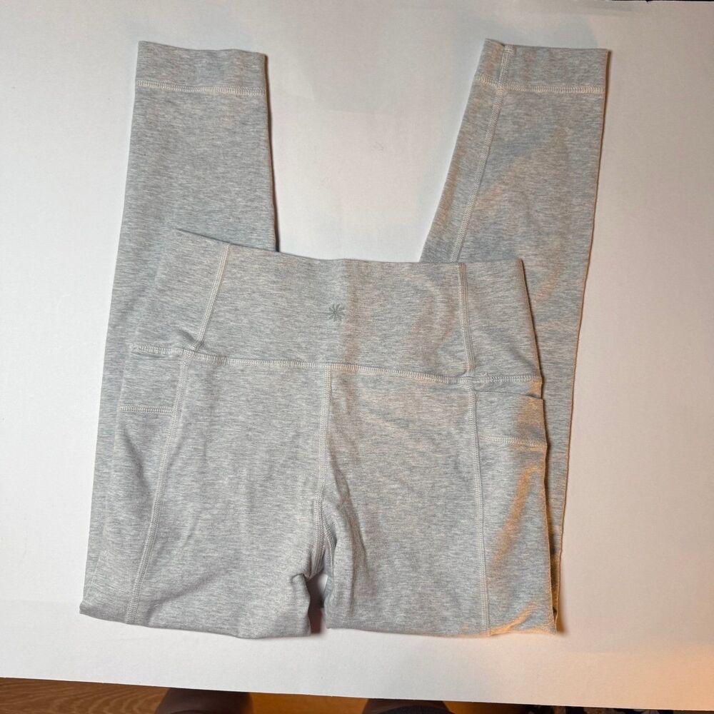 Athleta Girl Heather Grey Natural Play Stash Tight Leggings Size L 12